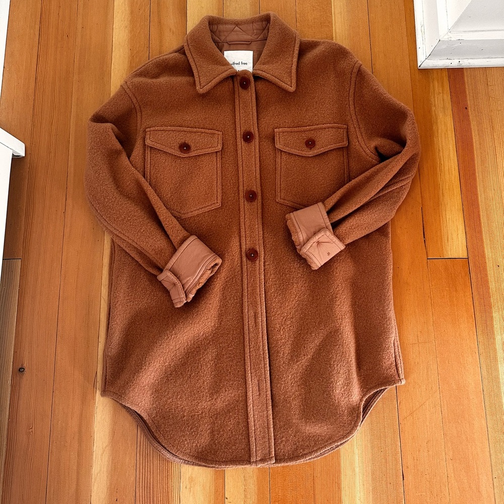 Gently warn Aritizia (Wilfred) wool barn jacket